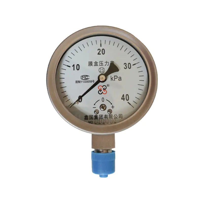 XG/YE-100、 Pengukur tekanan kotak diafragma seri 150
